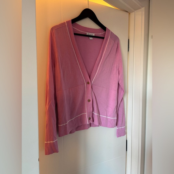 Athleta lightweight merino wool lyocel button up cardigan with pockets sz M - Picture 5 of 9